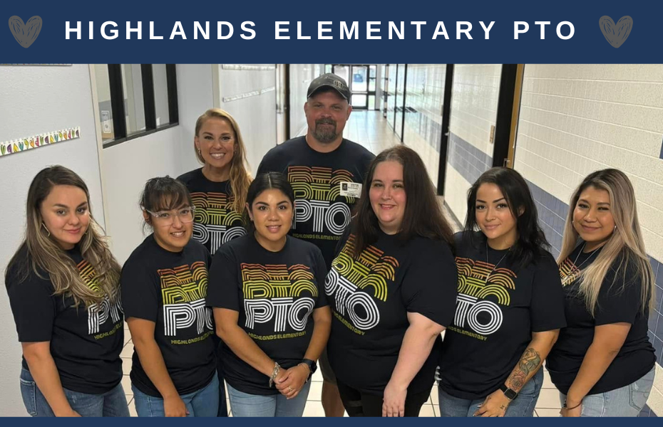 group picture of 2024-2025 highlands elementary PTO board members